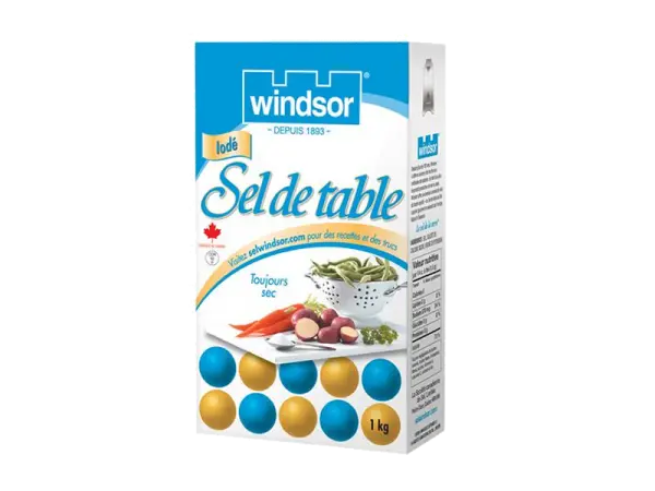 066010001055 - WINDSOR Sel de table 1kg (E0105)- caisse de 12 unités