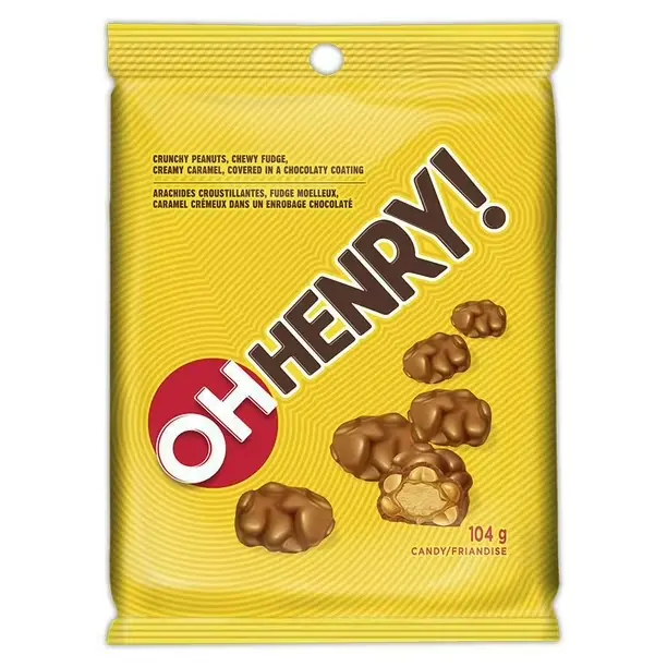 068000620802- OH HENRY Friandise 104g- caisse de 12 unités