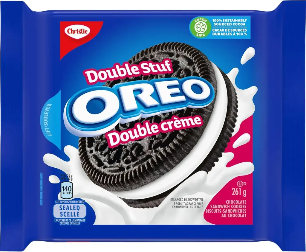 066721026606 Christie Biscuits OREO Double Crème 261g (CG6356)- caisse de 12 unités