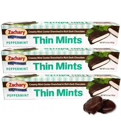 075186057704 - ZACHARY Chocolat à la menthe 156g (CG7998)- caisse de 12 unités