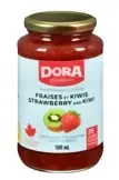 064819327420 DORA Confiture Fraises Kiwi 500ml (C7569)- caisse de 12 unités