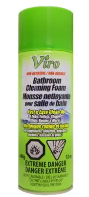 05596913437 VIRO Mousse Nettoyante pour salle de bain 340g (A940)- caisse de 12 unités
