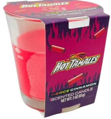 810020281910 HOT TAMALES Chandelle canelle féroce 85g (CA557-OU)- caisse de 12 unités