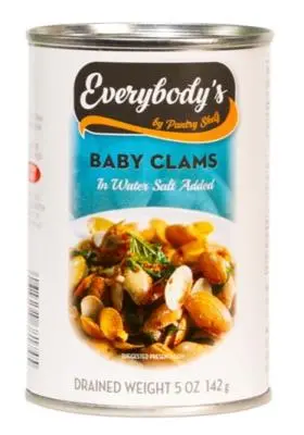 068458681745 EVERYBODY'S Palourdes ( petites) 142g (P392)- caisse de 12 unités