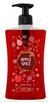 892166000303 - HAND SOAP Savon à main pompe (rouge) 400ml (CA8749)- caisse de 12 unités