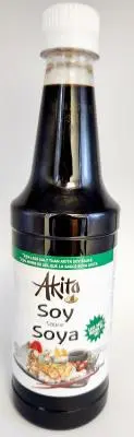 777915888237 - AKITA Sauce Soya ( moins de sel ) 450ml (CH229)- caisse de 12 unités