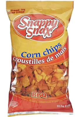 814697003042  - SNAPPY SNAX Corn Chips BBQ 312g (G7120)- caisse de 12 unités
