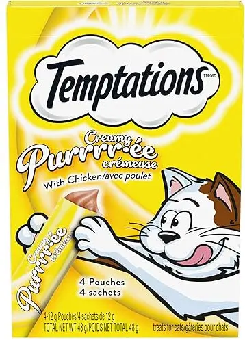 058496465391 - Temptations nourritures chats avec poulet (16x12gr) 192gr- caisse de 12 unités