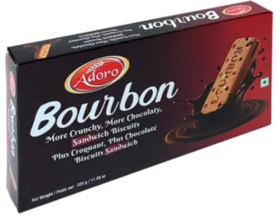 8906078266565  - Adoro Biscuits Bourbon 320g (CB78)- caisse de 12 unités