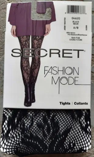 056638227906- SECRET Fashion mode bas de nylon Noir (44 unités) 4622 C/D 1unité