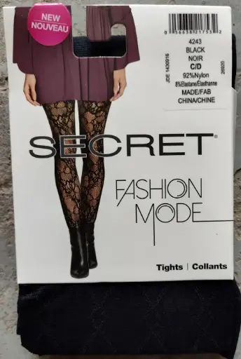056638217532- SECRET Fashion mode bas culotte Noir (126 unités) 4243 C/D 1unité