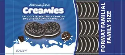 028090036631 SNACK DELITES Biscuits - Sandwich Chocolat 708g (B003)- caisse de 12 unités