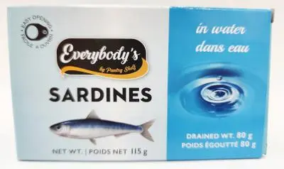 068458681707 EVERYBODY'S Sardines dans l'eau 80g (CP035)- caisse de 12 unités