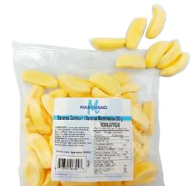 628341063043  - MARCHAND Bananes guimauve 200g (CG5024) - caisse de 12 unités