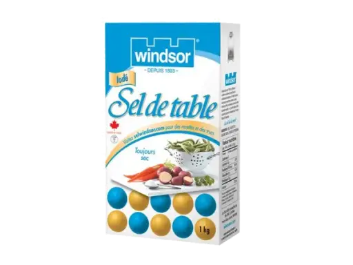 066010001055 - WINDSOR Sel de table 1kg (E0105)- caisse de 12 unités